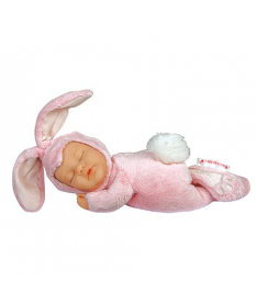  ANNE GEDDES - РОЗОВЫЙ ЗАЙЧИК (23 см) Кукла-младенец