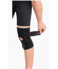 Бандаж для колінного суглоба з 4-ма ребрами жорсткості роз'ємний неопреновий Торос-Груп тип 518