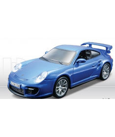 Bburago PORSCHE 911 GT2 (голубой,1:32) Авто-конструктор (1:32,1:43) 