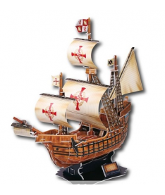 CUBIC FUN Корабль Санта Мария 3D головоломка- конструктор