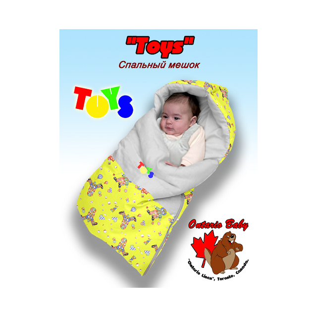 Спальный мешок Ontario Baby Premium 'Игрушки'