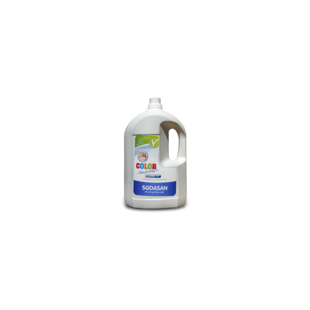 Органическое жидкое средство Sodasan Color-sensitiv для чувствительной кожи и для детского белья, 4,125л