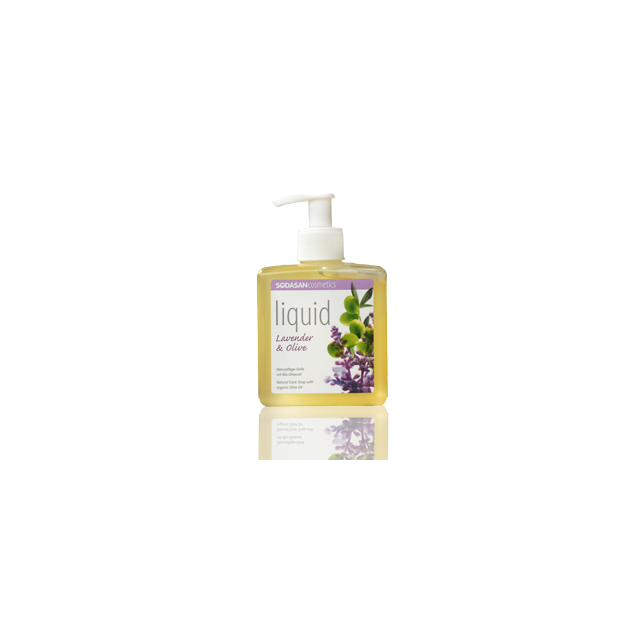 Органическое мыло Lavender-Olive жидкое успокаивающее, с лавандовым и оливковым маслами 0,3л, SODASAN