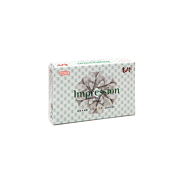  Bescon Tutti Impression White 1 линза, polymacon 38%, r 8.6, t 0.06, Dk/t 16