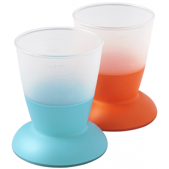 Набор из 2 чашек детский BabyBjorn Baby Cup 2-pack Orange/Turquoise
