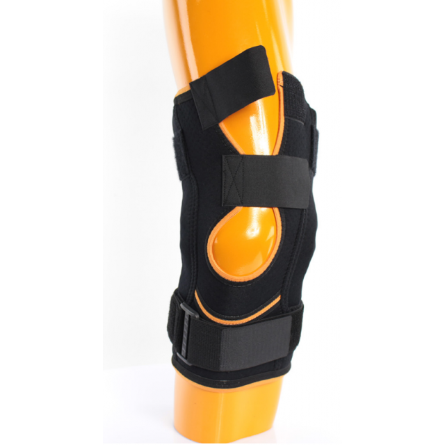 Бандаж для колінного суглоба роз'ємний Armor ARK2104AK (з шарнірами і додатковими ременями фіксації з повним розкриттям)