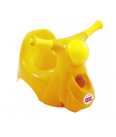 Горшок детский OK Beby Scooter со звуковой фарой желтый