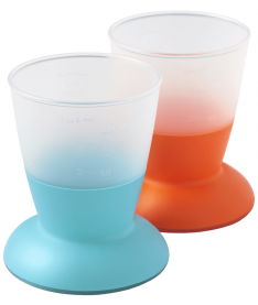 Набор из 2 чашек детский BabyBjorn Baby Cup 2-pack Orange/Turquoise