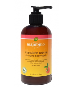 Органический крем-гель для душа с маслом мандарина Mambino Mandarin Crеme Organic Body Wash 240 мл