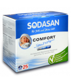 Органический порошок-концентрат стиральный Sodasan Comfort sensitiv для чувствительной кожи и для детских вещей, 1,2кг