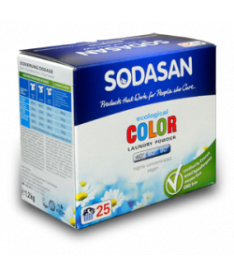 Органический порошок-концентрат стиральный Sodasan Compact для цветных и черных вещей, 1,2кг