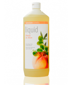 Органическое мыло Peach-Olive жидкое, увлажняющее с персиковым и оливковым маслами 1л, SODASAN