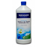 Органическое жидкое средство-концентрат Sodasan Woolen Wash для стирки шерсти, шелка и деликатных тканей, 1л