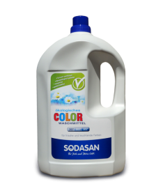 Органическое жидкое средство Sodasan Color для стирки цветных и черных вещей, 4,125л