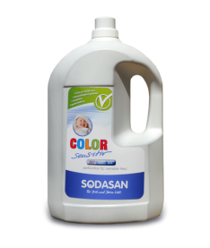 Органическое жидкое средство Sodasan Color-sensitiv для чувствительной кожи и для детского белья, 4,125л