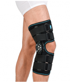 Ортез колінного суглоба, неопреновий, шарнірний, з регульованим кутом згину Алком 4032