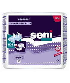 Подгузники для взрослых дневные/ночные Super Seni Plus Air Large (10шт)
