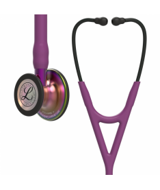 Стетоскоп Cardiology IV Littmann 6205 сливового цвета с радужной головкой на фиолетовой ножке