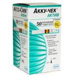 Тест-полоски Accu-chek Active Glucose (50 шт.)