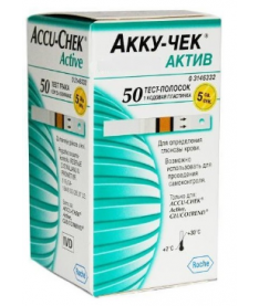 Тест-полоски Accu-chek Active Glucose (50 шт.)